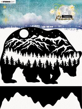 Studio Light - Schablone - Moon Flower Mask Polar Bear