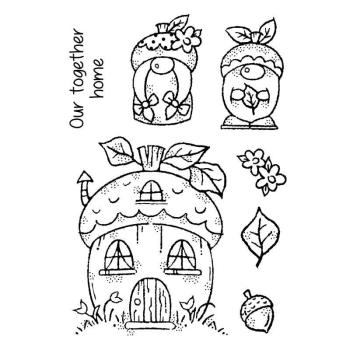 Woodware Acorn Gnomes  Clear Stamps - Stempel 