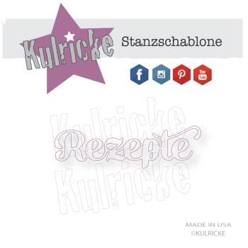 Kulricke Stanzschablone "Rezepte 2" Stanze - Craft Die | Stanze