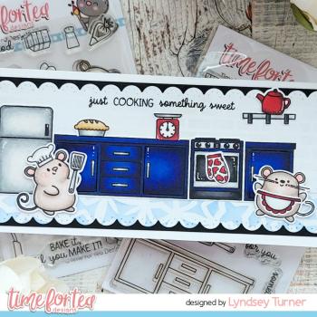 Time For Tea Clear Stamps Baked With Love Kitchen Add On 