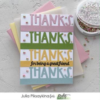Picket Fence Studios Slim Line Thanks Word Die (SDCS-134)