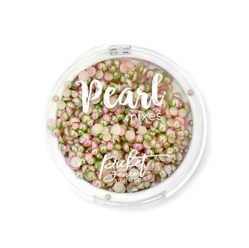 Picket Fence Studios Gradient Flatback Pearls Lime Green & Pale Pink Schmucksteine