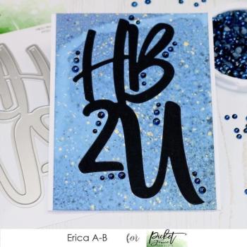 Picket Fence Studios Gradient Flatback Pearls Navy Blue & Charcoal Gra  - Halbperlen