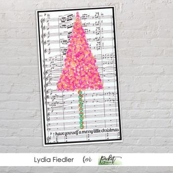 Picket Fence Studios Gradient Flatback Pearls Bright Pink & Coral   - Halbperlen