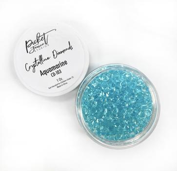 Picket Fence Studios Crystalline Diamonds Aquamarine  - 3D-Diamanten