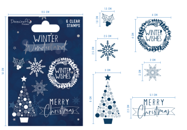 Dovecraft Craft Clear Stamps - Winter Wonderland