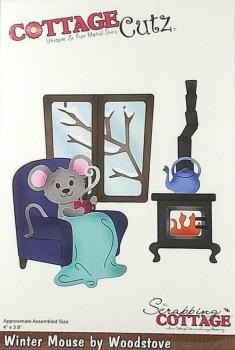 Scrapping Cottage Die - Winter Mouse by Woodstove
