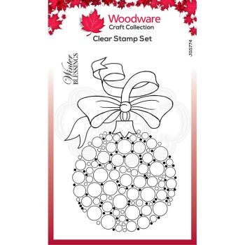 Woodware are Bubble Bauble and Ribbon Clear Stamp (JGS774)  Clear Stamps - Stempel 