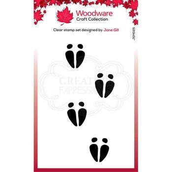 Woodware e Festive Fuzzies Mini Reindeer Hooves Clear Stamp (JGM025)  Clear Stamps - Stempel 
