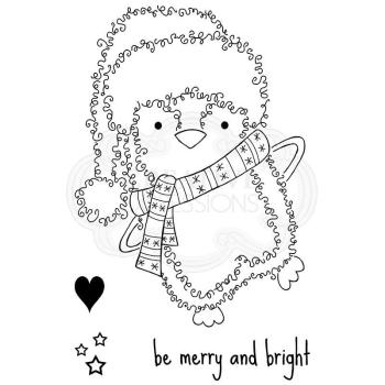 Woodware Festive Fuzzies Penguin   Clear Stamps - Stempel 