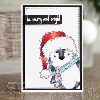 Woodware Festive Fuzzies Penguin   Clear Stamps - Stempel 