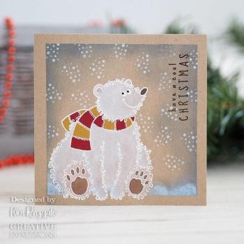 Woodware Festive Fuzzies Polar Bear   Clear Stamps - Stempel 