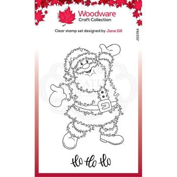 Woodware Festive Fuzzies Santa Clear Stamps - Stempel 