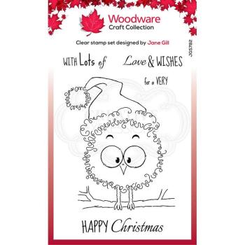 Woodware Festive Fuzzies Robin   Clear Stamps - Stempel 