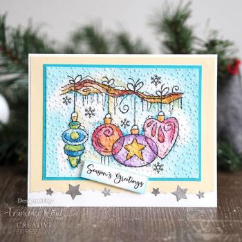 Woodware Frosted Baubles   Clear Stamps - Stempel 
