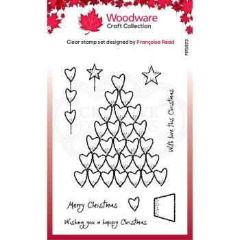 Woodware Heart Tree Clear Stamps - Stempel 