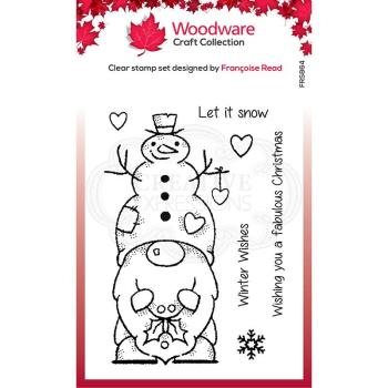 Woodware Snow Gnome   Clear Stamps - Stempel 