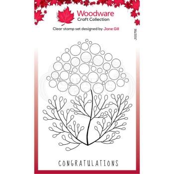 Woodware Bubble Bloom Carrie Clear Stamps - Stempel 