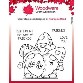 Woodware Gnome Friends   Clear Stamps - Stempel 