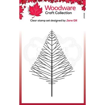 Woodware Mini Wide Twiggy Tree Clear Stamp - Stempel 