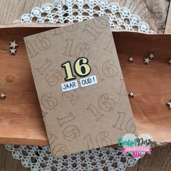 Carlijn Design Grote Cijfers Clear Stamps - Stempel 