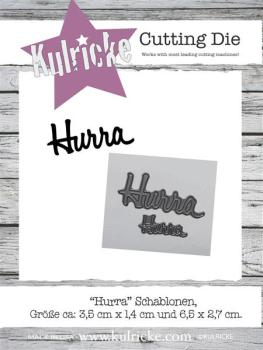 Kulricke Stanzschablone "Hurra" Stanze - Craft Die | Stanze