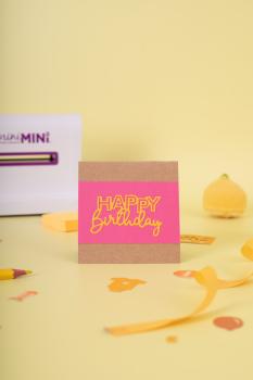 Gemini Happy Birthday Mini Elements Dies  - Stanze - Geburtstag
