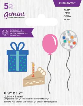 Gemini Party Mini Elements Dies  - Stanze - Geburtstag...