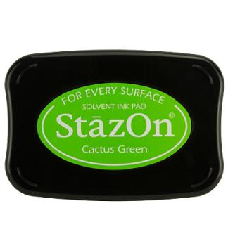 Tsukineko StazOn Inkpad - Cactus Green   - Permanent Stempelkissen