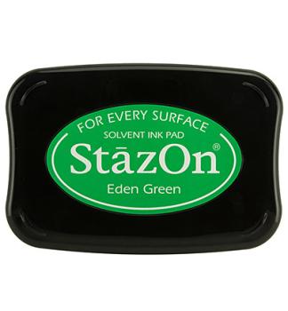 Tsukineko StazOn Inkpad - Eden Green   - Permanent Stempelkissen