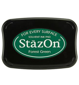 Tsukineko StazOn Inkpad - Forest Green   - Permanent Stempelkissen