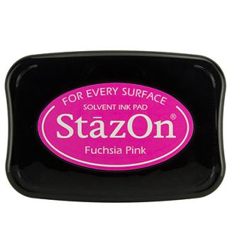 Tsukineko StazOn Inkpad - Fuchsia Pink   - Permanent Stempelkissen