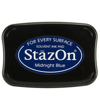 Tsukineko StazOn Inkpad - Midnight Blue   - Permanent Stempelkissen