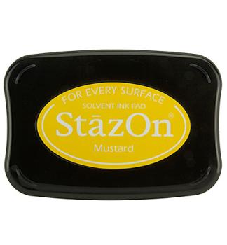 Tsukineko StazOn Inkpad - Mustard  - Permanent Stempelkissen