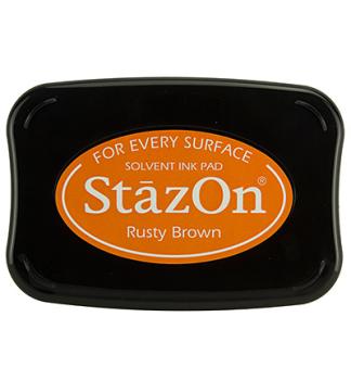 Tsukineko StazOn Inkpad - Rusty Brown   - Permanent Stempelkissen