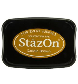 Tsukineko StazOn Inkpad - Saddle Brown   - Permanent Stempelkissen