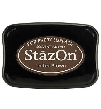 Tsukineko StazOn Inkpad - Timber Brown   - Permanent Stempelkissen