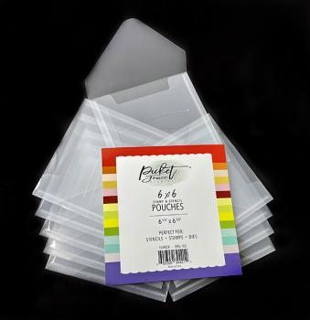 Picket Fence Studios Stamp, Die and Stencil 6x6 Inch Pouches  - Aufbewahrung