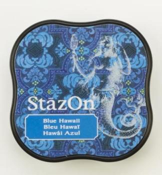Tsukineko StazOn Inkpad Midi - Blue Hawai   - Permanent Stempelkissen