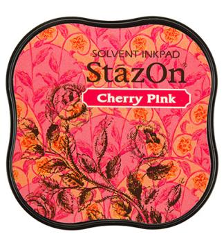 Tsukineko StazOn Inkpad Midi - Cherry Pink   - Permanent Stempelkissen