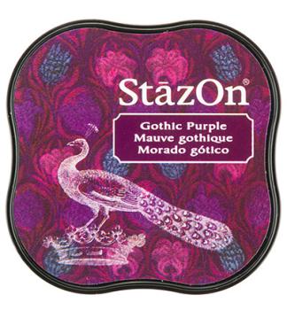 Tsukineko StazOn Inkpad Midi - Gothic Purple   - Permanent Stempelkissen