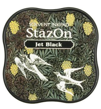 Tsukineko StazOn Inkpad Midi - Jet Black   - Permanent Stempelkissen
