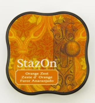 Tsukineko StazOn Inkpad Midi - Orange Zest   - Permanent Stempelkissen