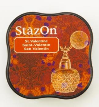 Tsukineko StazOn Inkpad Midi - St. Valentine   - Permanent Stempelkissen