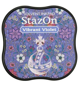 Tsukineko StazOn Inkpad Midi - Vibrant Violet   - Permanent Stempelkissen