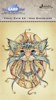 The Card Hut Crazy Cats Mog Gwenevere Clear Stamps Stempelset 