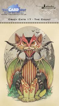 The Card Hut Crazy Cats The Count Clear Stamps Stempelset 