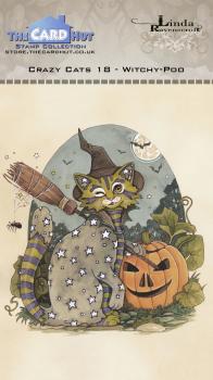 The Card Hut Crazy Cats Witchy Poo  Clear Stamps Stempelset 