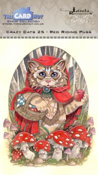 The Card Hut Crazy Cats Little Red Riding Puss  Clear Stamps Stempelset 