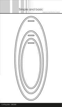 Simple and Basic " Oblong Tags Cutting " Stanze - Die